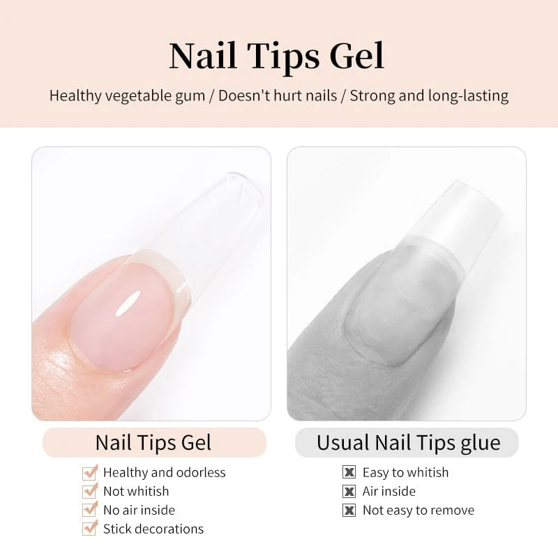 Nail Tips Gel Clear 15g - Image 7