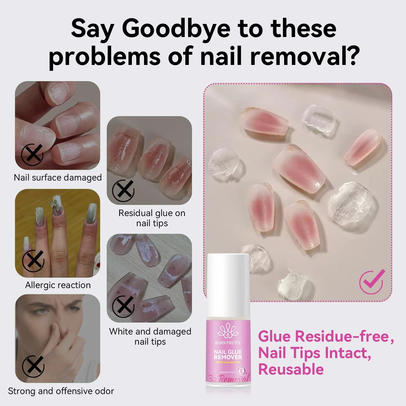 Nail Tips Glue & Glue Remover - Image 13
