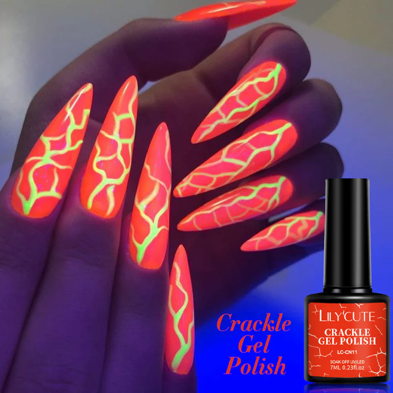 Neon Crackle Gel Polish LC-CN07 7ml - Image 11