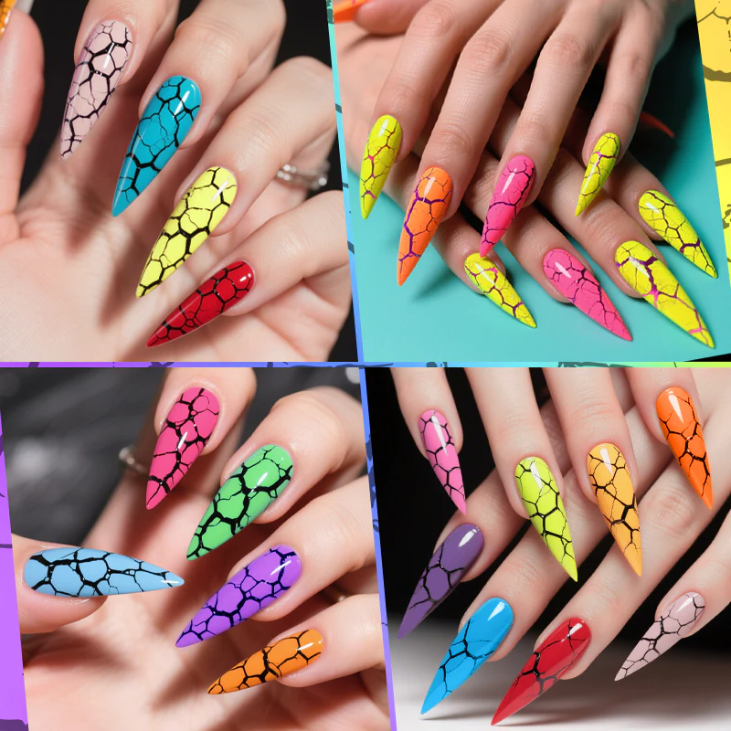 Neon Crackle Gel Polish LC-CN07 7ml - Image 5
