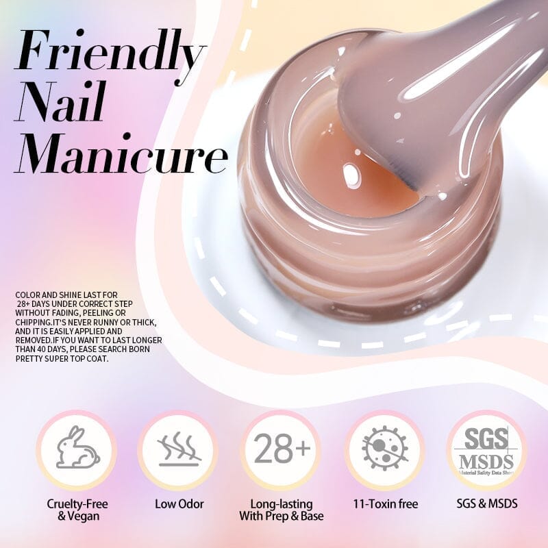 Jelly Nude Gel Polish 10ml - Image 5