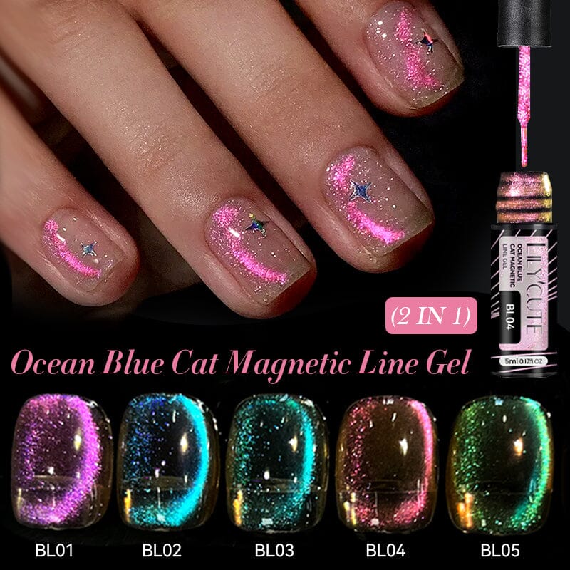 Ocean Blue Cat Magnetic Line Gel 5ml