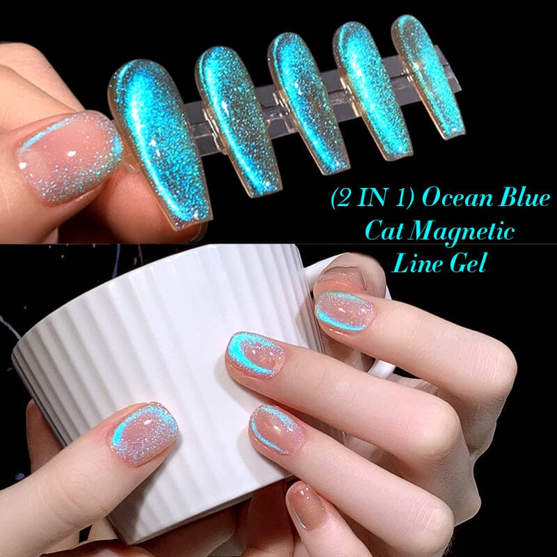 Ocean Blue Cat Magnetic Line Gel 5ml - Image 2