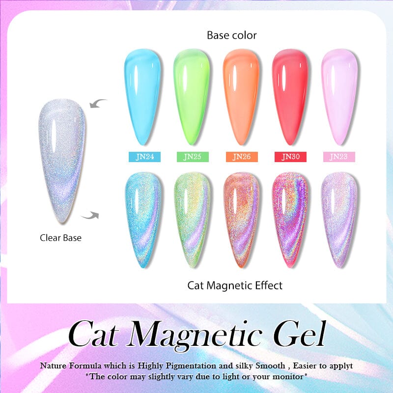Omnipotent Iridescent Cat Magnetic Gel Nail Polish 10ml - Image 4