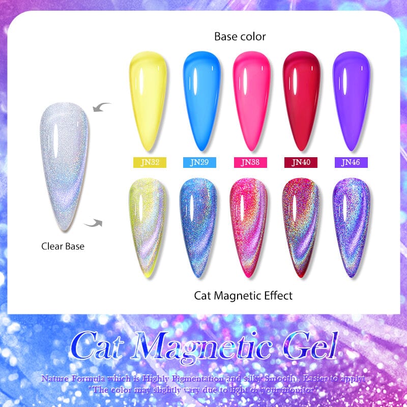 Omnipotent Iridescent Cat Magnetic Gel Nail Polish 10ml - Image 5