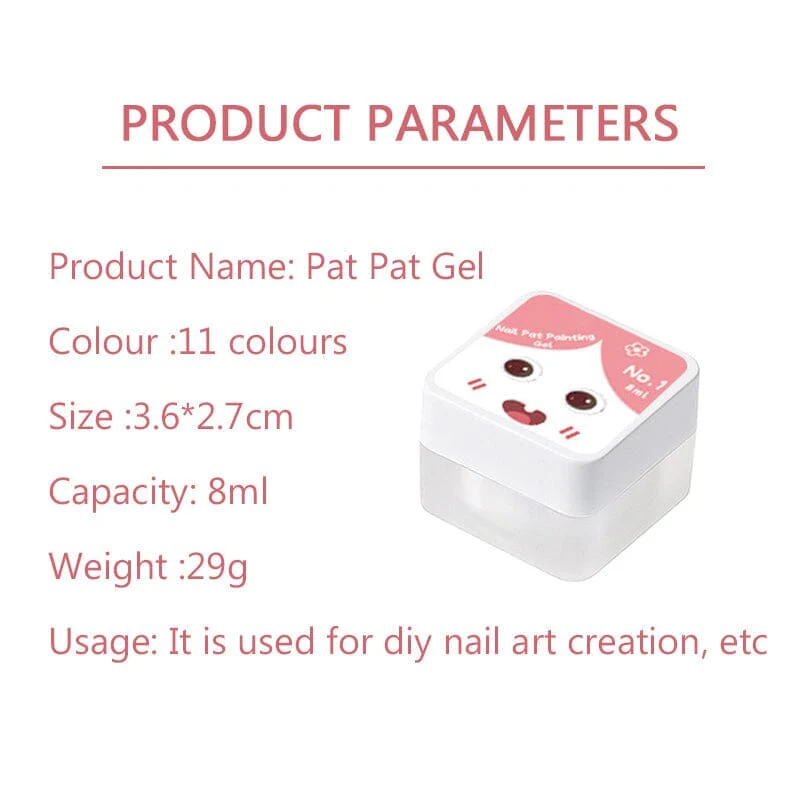 Pat Painting Gel 8ml with Sponge - Image 6