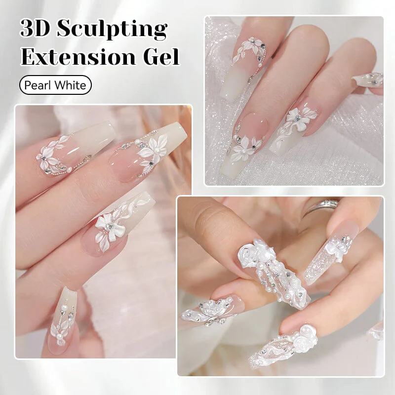 Pearl White 3D Sculpting Extension Gel 8ml - Image 2