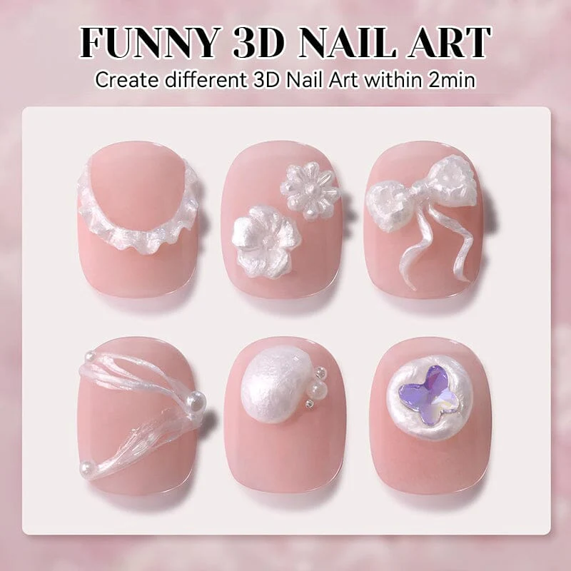 Pearl White 3D Sculpting Extension Gel 8ml - Image 9