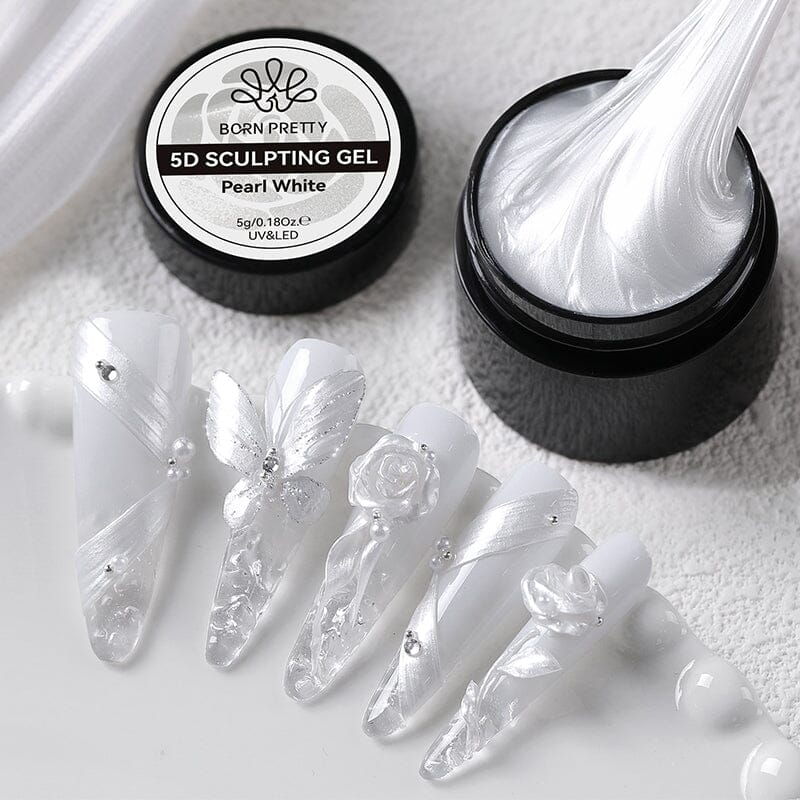 Pearl White 5D Sculpting Gel 5ml - Image 3