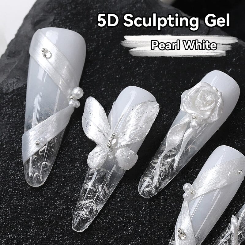 Pearl White 5D Sculpting Gel 5ml - Image 4
