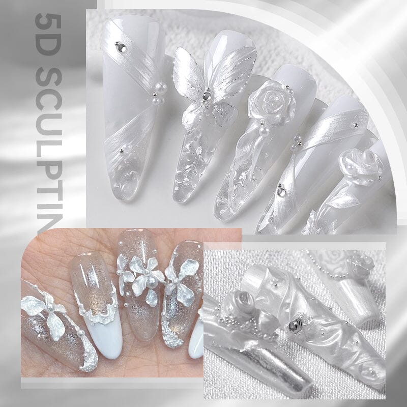 Pearl White 5D Sculpting Gel 5ml - Image 7
