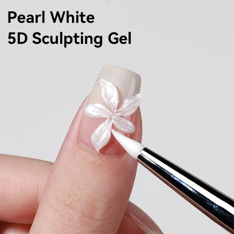 Pearl White 5D Sculpting Gel 5ml - Image 9