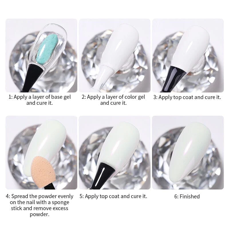 Pearlescent Chrome Powder #07 White - Image 8