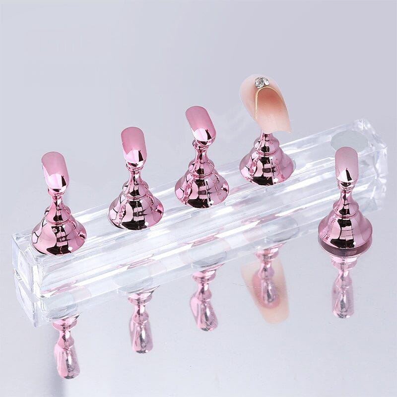 Pink Magnet Nail Holder Set