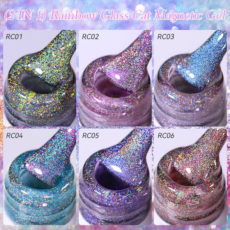 Rainbow Glass Cat Magnetic Gel RC01 7ml - Image 6