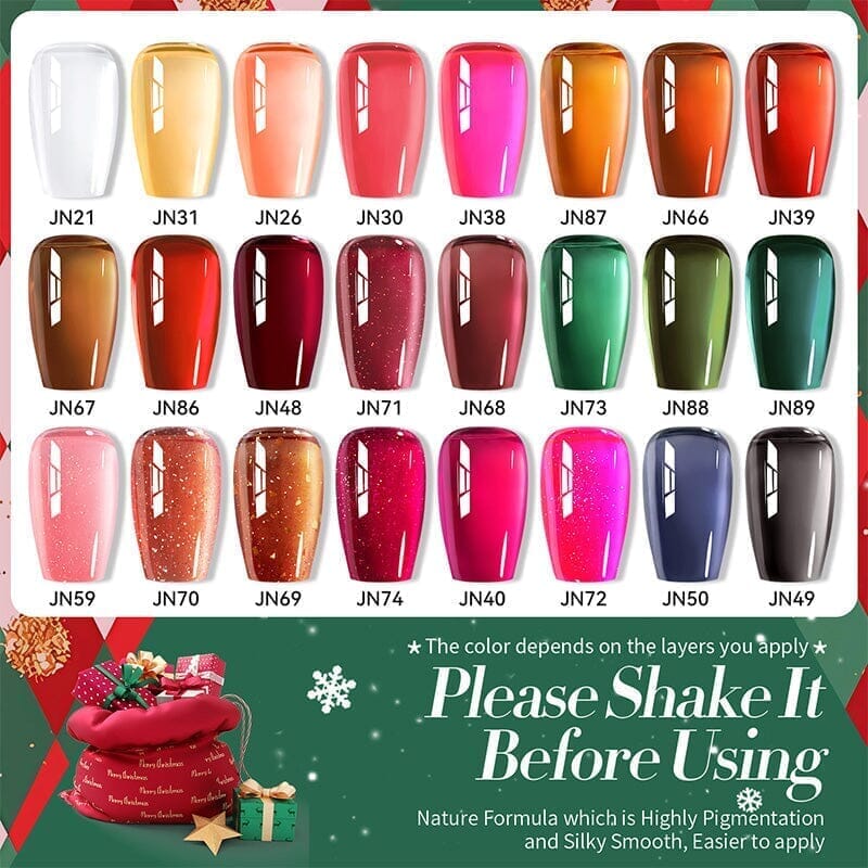 Red Jelly Gel Polish JN85 10ml - Image 6