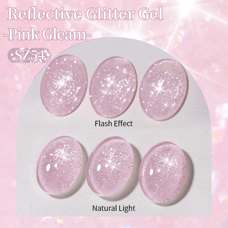 Reflective Gel SZ54 Pink Gleam 10ml - Image 5