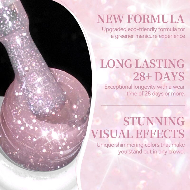 Reflective Gel SZ54 Pink Gleam 10ml - Image 6
