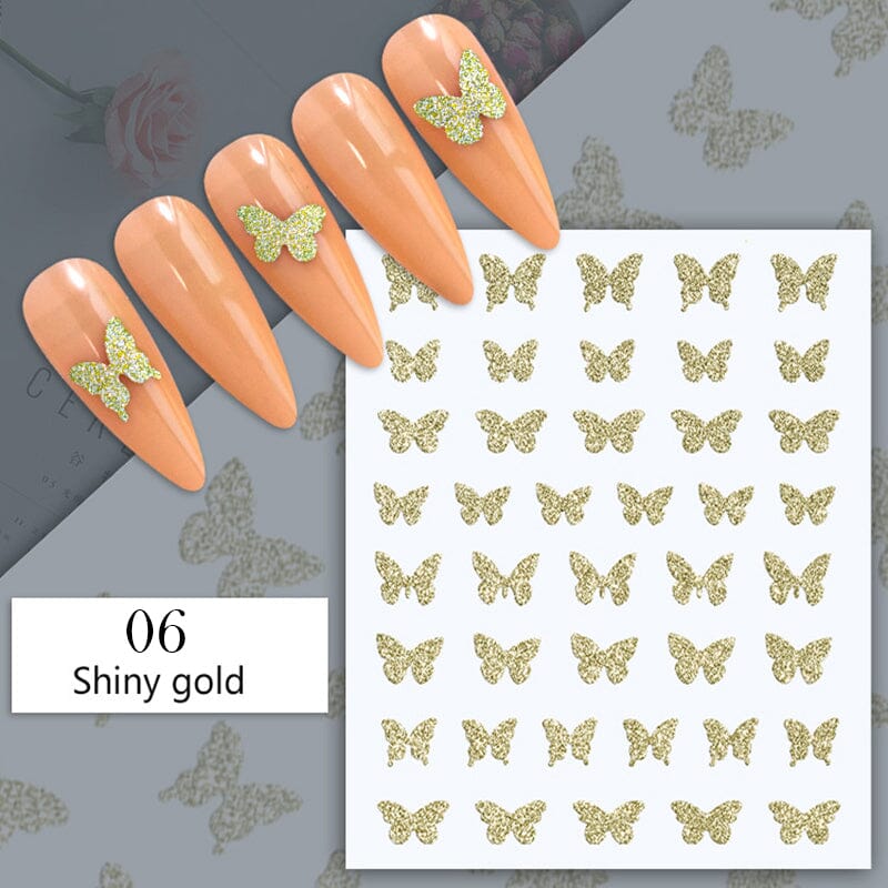 Reflective Glitter 3D Nail Sticker #16 - Image 12