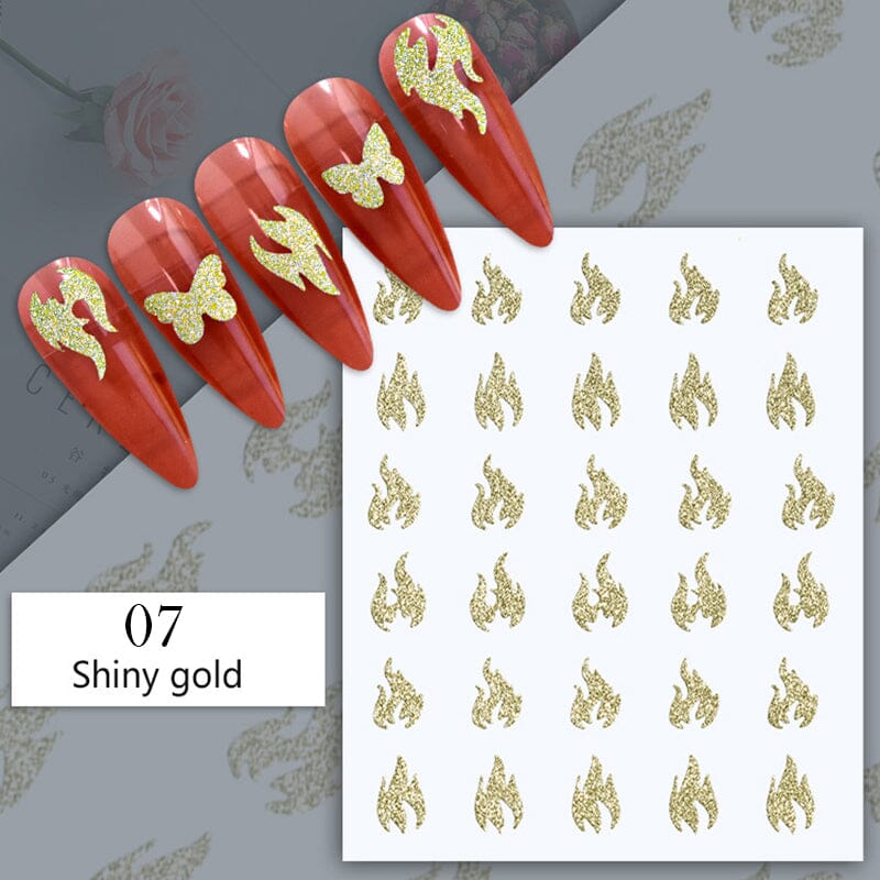 Reflective Glitter 3D Nail Sticker #16 - Image 13