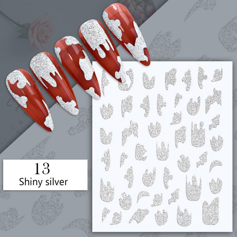 Reflective Glitter 3D Nail Sticker #16 - Image 19