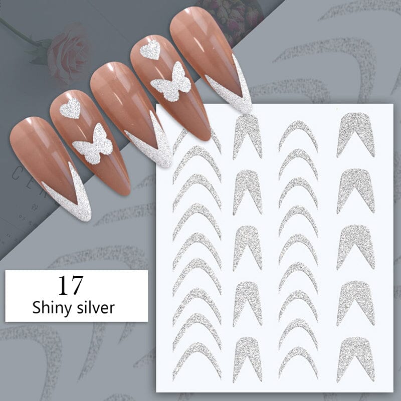 Reflective Glitter 3D Nail Sticker #16 - Image 22