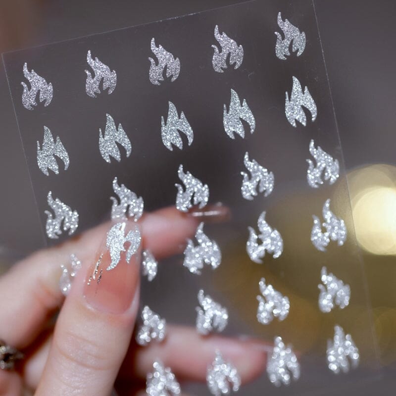 Reflective Glitter 3D Nail Sticker #16 - Image 4