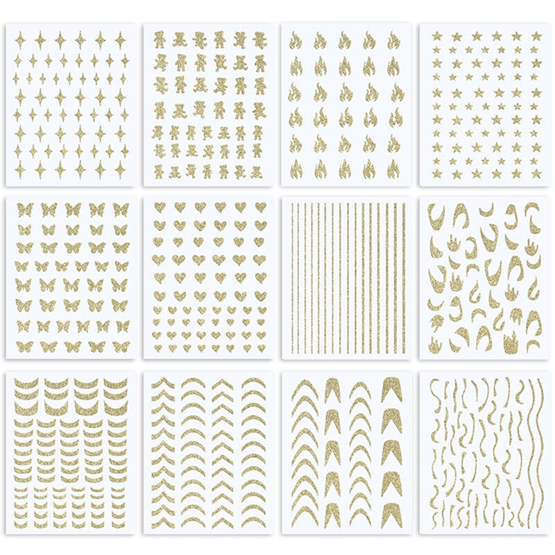 Reflective Glitter 3D Nail Sticker #16 - Image 5