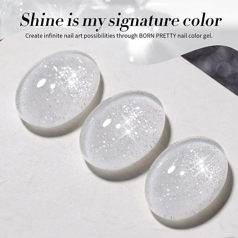 Reflective Glitter Gel Polish SZ12 Milky Melee 10ml - Image 7