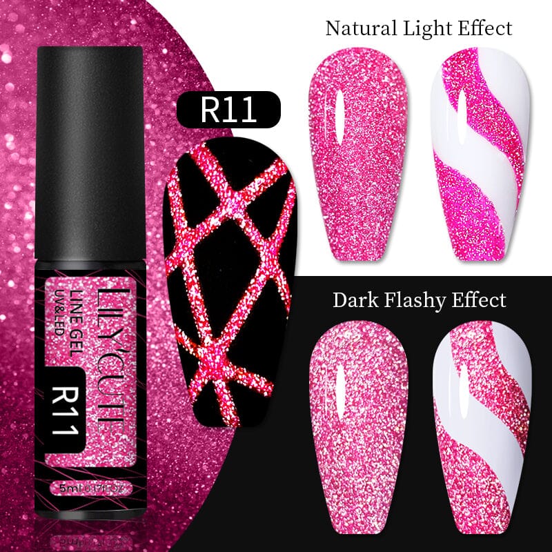 Reflective Glitter Line Gel 5ml - Image 20