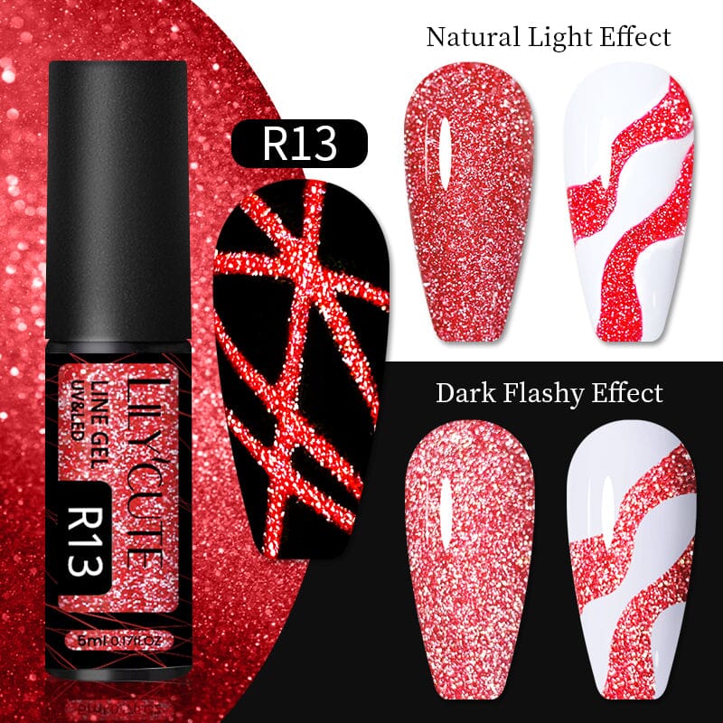 Reflective Glitter Line Gel 5ml - Image 21