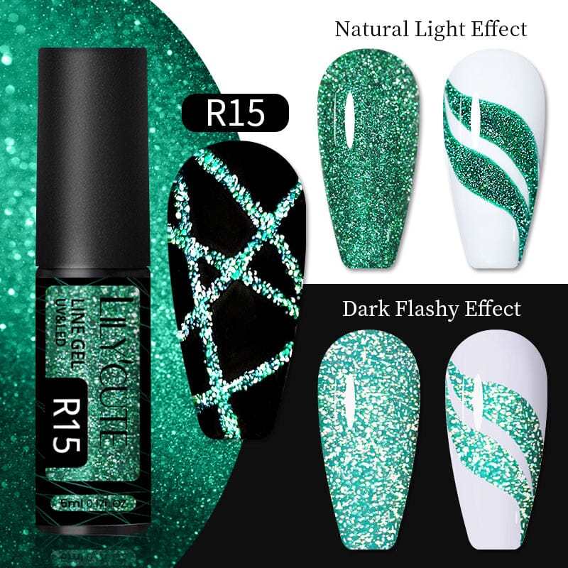 Reflective Glitter Line Gel 5ml - Image 23