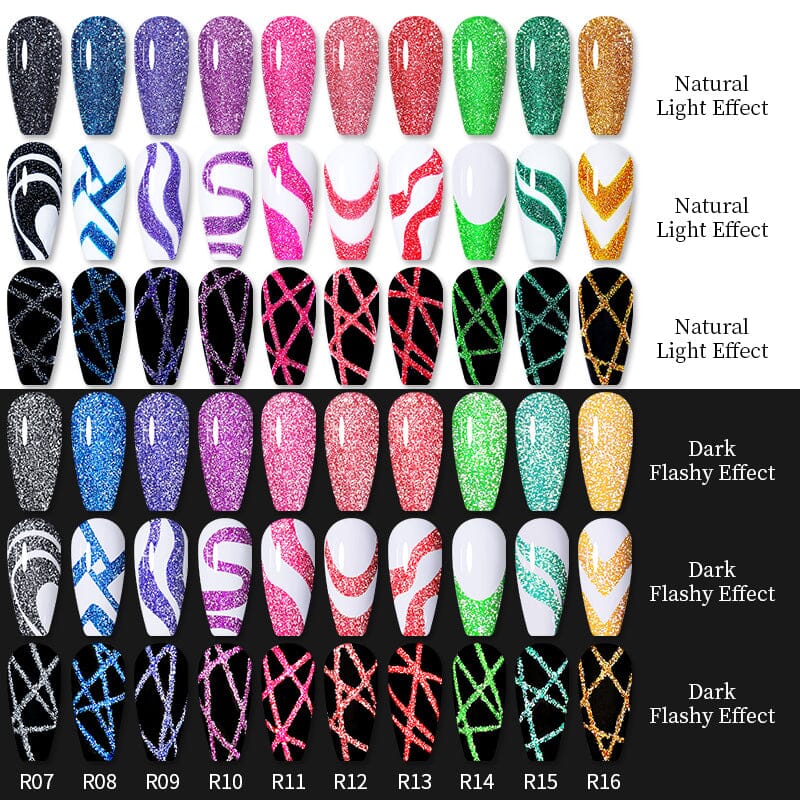 Reflective Glitter Line Gel 5ml - Image 3