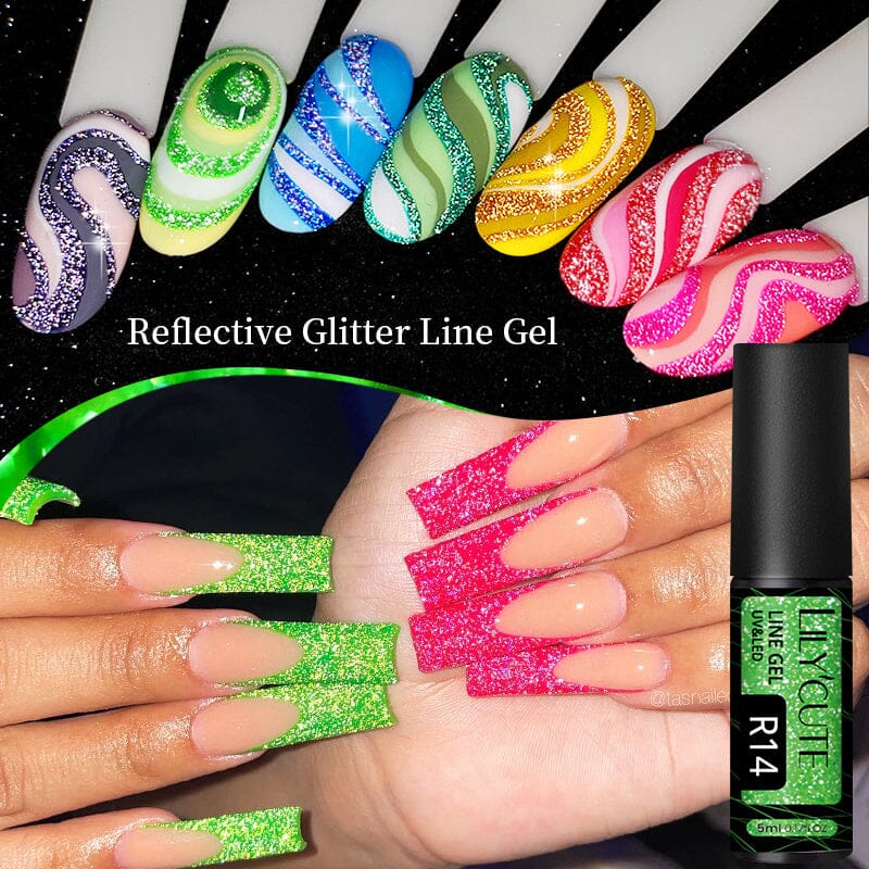 Reflective Glitter Line Gel 5ml - Image 9