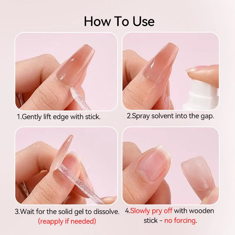 Remover For Solid Tips Gel 55ml - Image 9
