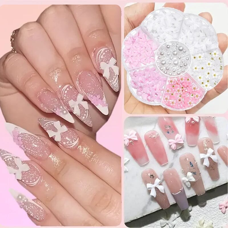 Resin Bowknot #02 Nail Decoration in Wheel - Image 9