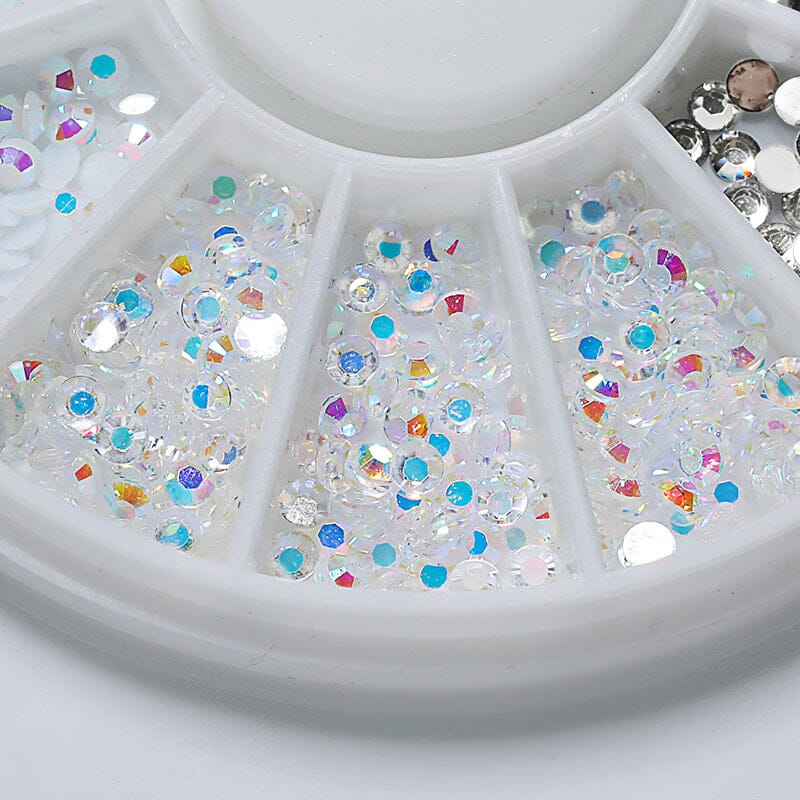 Resin Rhinestones Nail Wheel Decoration - Image 7