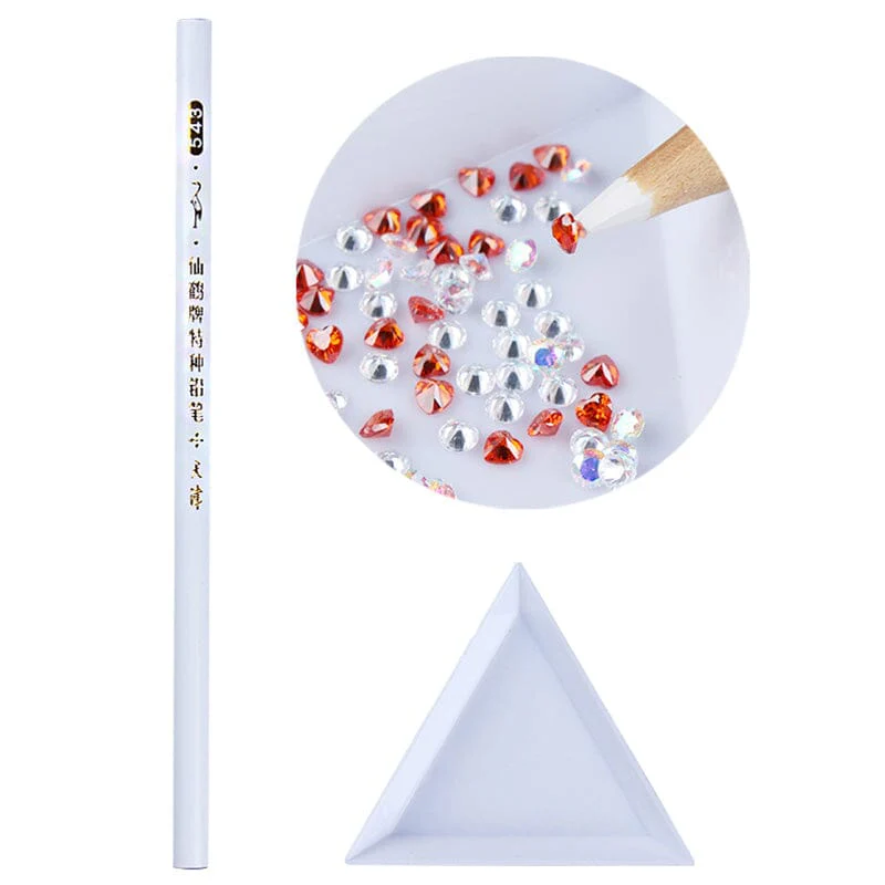 Rhinestones Picker Wax Pen White - Image 2
