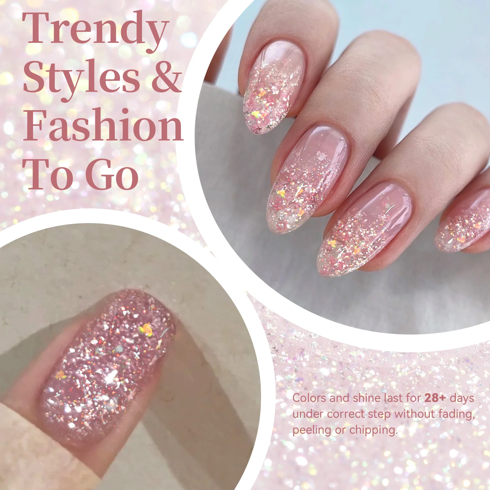 Sequins Jelly Gel JN93 Fairy Dust 10ml - Image 4