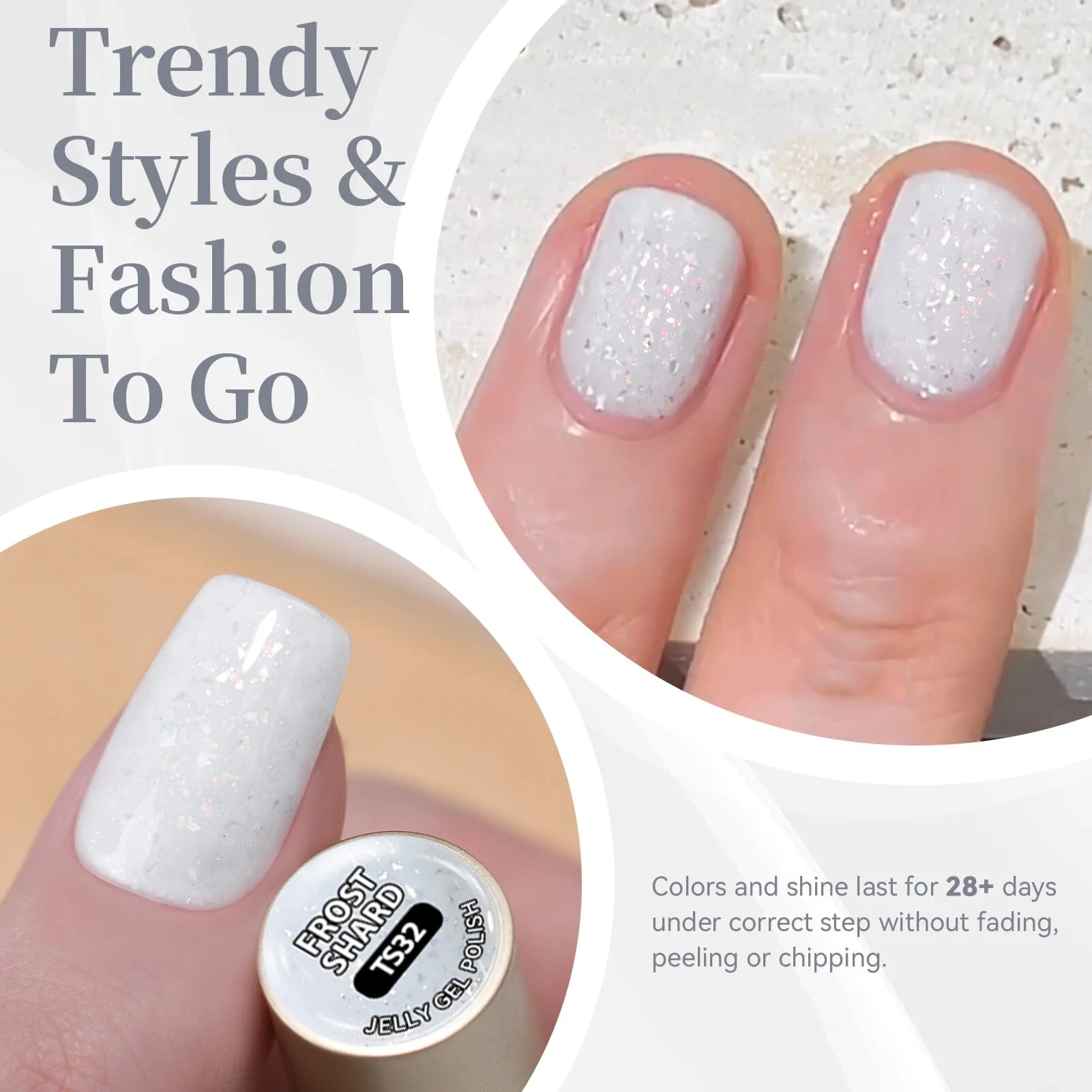 Sequins Jelly Gel TS32 Frost Shard 15ml - Image 3