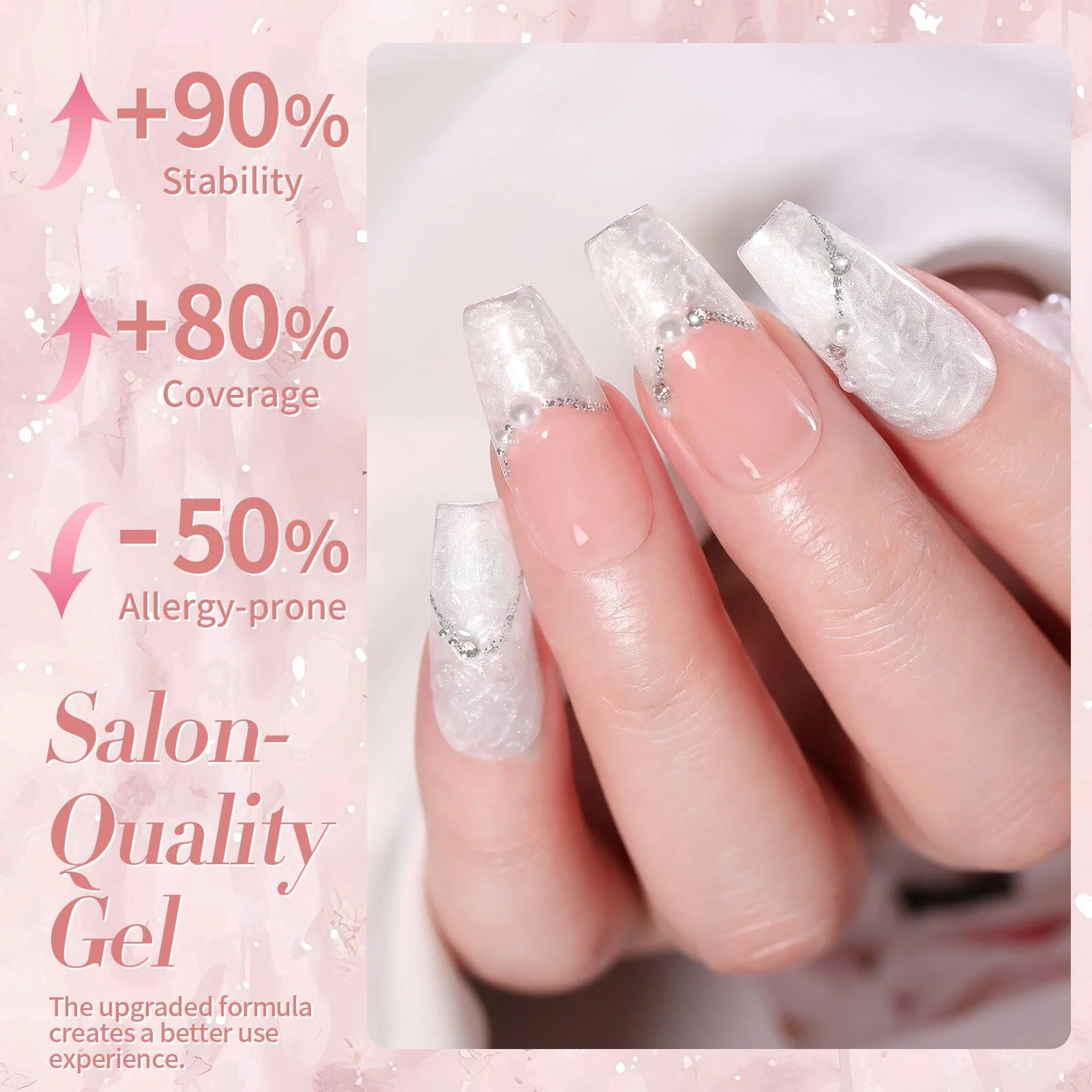 Shell Thread Swirl Gel LW31 Pearl White 15ml - Image 4