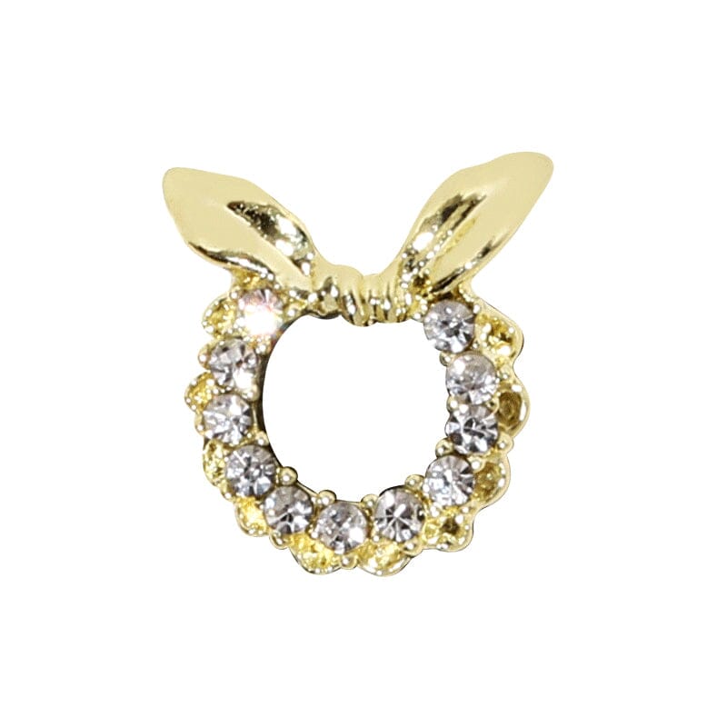 Silver Gold Bowknot Butterfly Rhinestones 3D Nail Decoration - Image 9