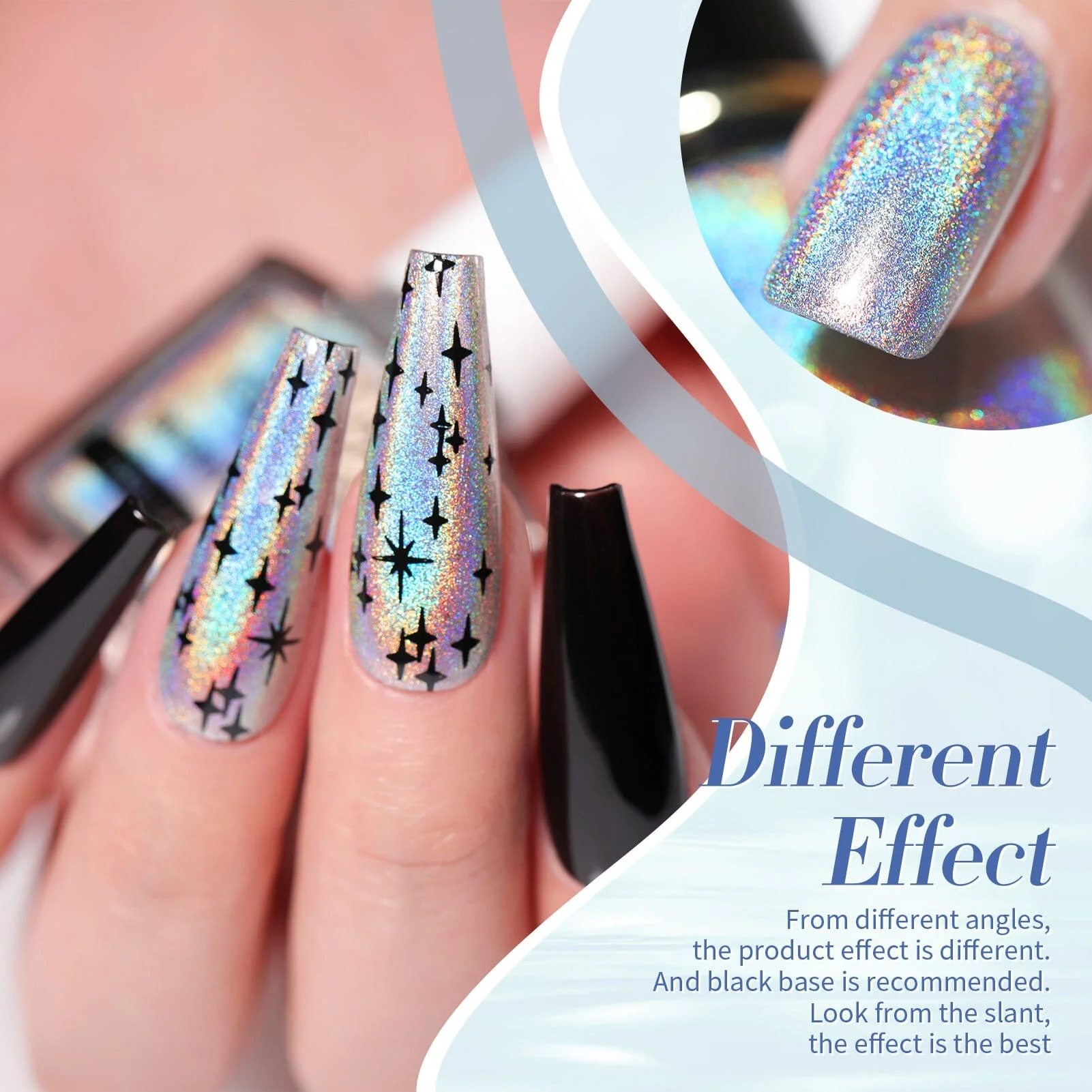 Silver Iridescent Nail Polish 10ml - Image 4