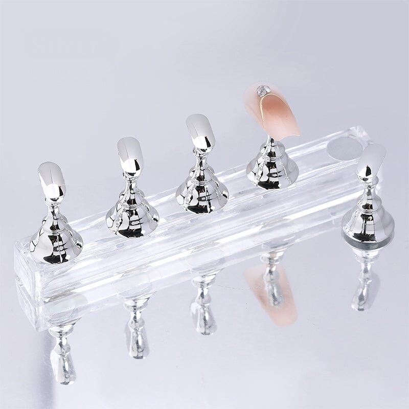 Silver Magnet Nail Holder Set