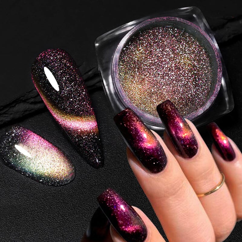 Silver Moon Cat Magnetic Nail Powder - Image 3