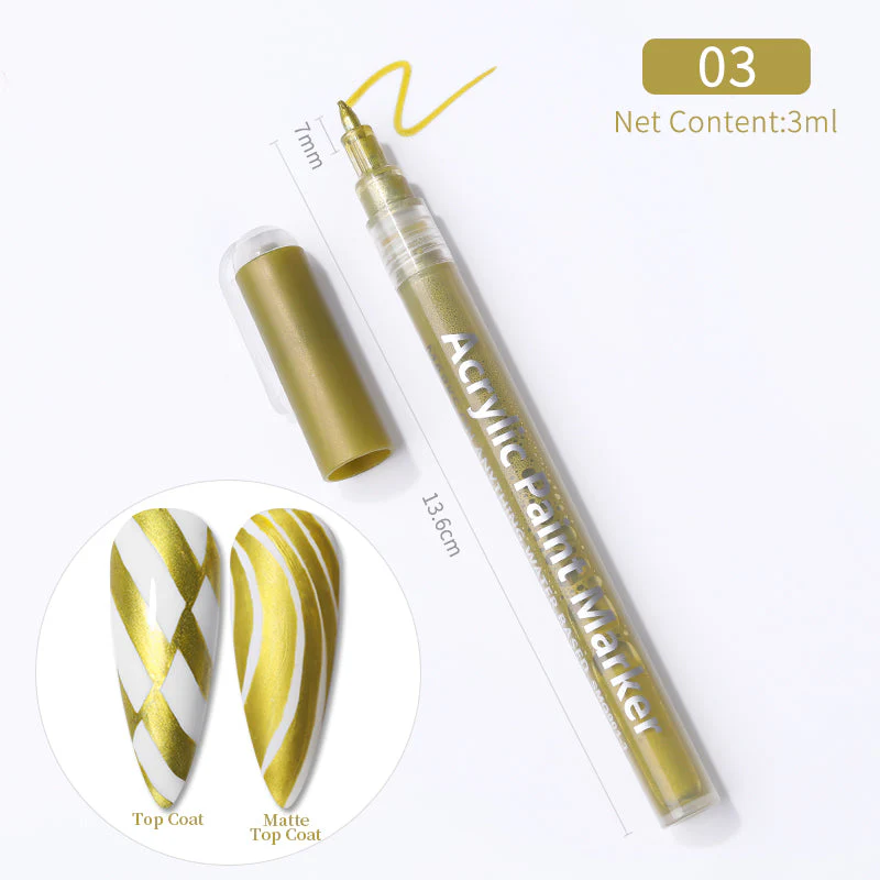 Nail Graffiti Pen Dotting Liner Brush - Image 10