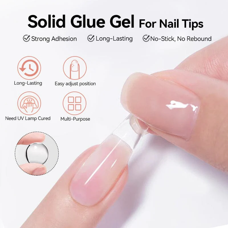 Solid Glue Gel For Nail Tips 10ml - Image 10