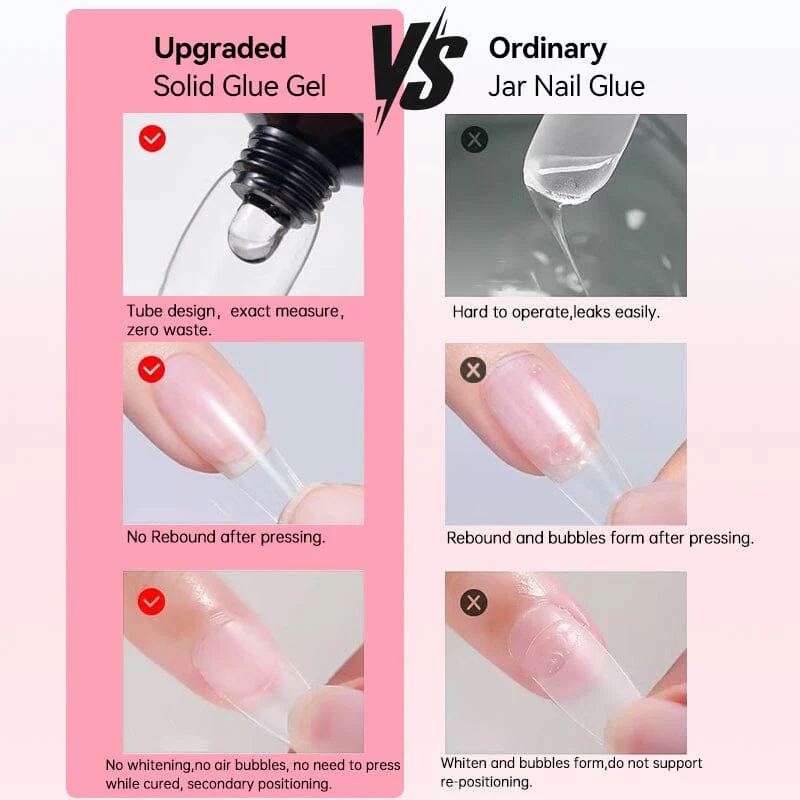 Solid Glue Gel For Nail Tips 30ml - Image 11
