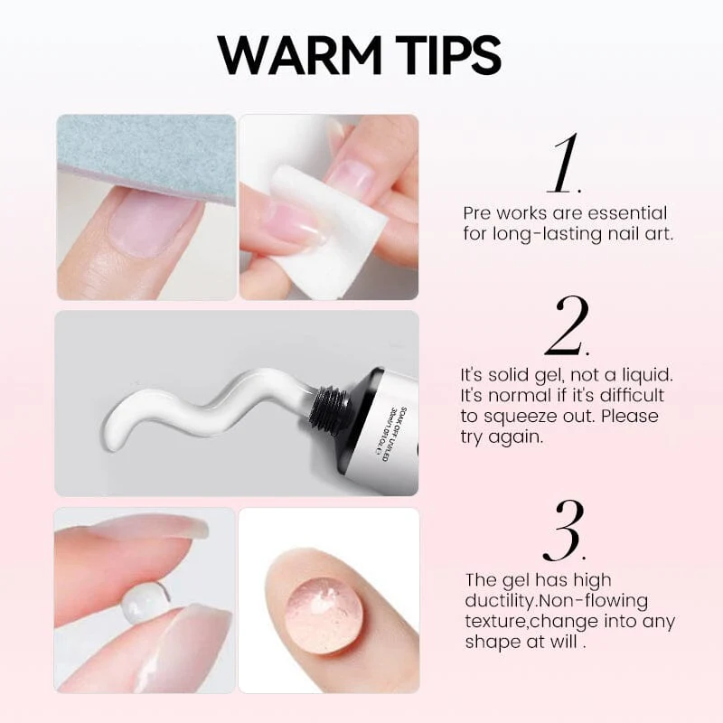 Solid Glue Gel For Nail Tips 30ml - Image 12