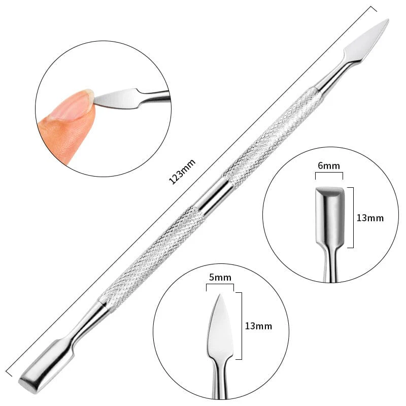 Stainless Steel Nail Cuticle Pusher #8 - Image 5